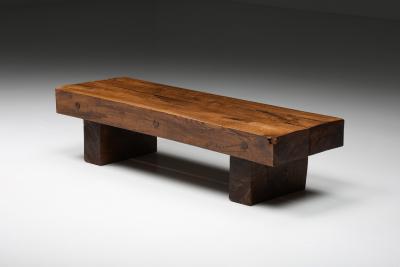 Two legged Wabi Sabi Coffee Table 1940s