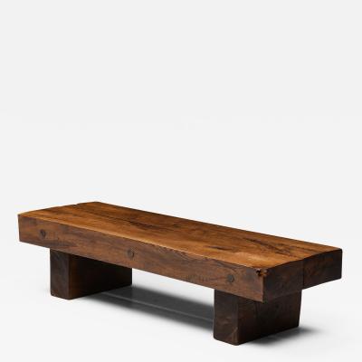 Two legged Wabi Sabi Coffee Table 1940s