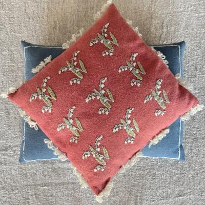 Two small embroidered pillows Sweden early mid 20th century