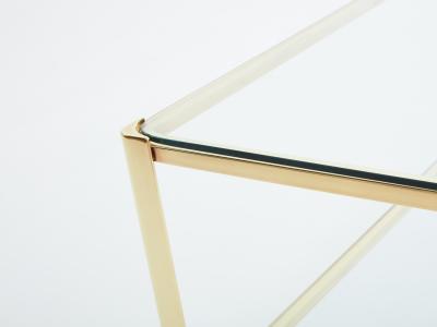 Two tier Bronze coffee table by Jacques Quinet for Broncz 1960s