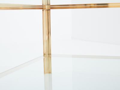 Two tier Bronze coffee table by Jacques Quinet for Broncz 1960s