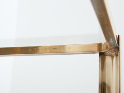 Two tier Bronze coffee table by Jacques Quinet for Broncz 1960s
