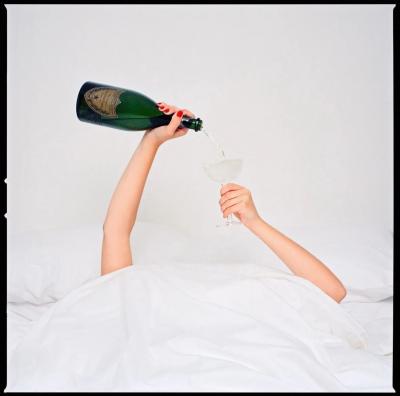 Tyler Shields Champagne Hands