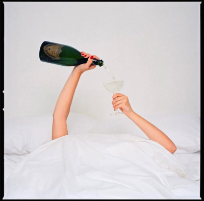 Tyler Shields Champagne Hands