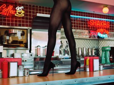 Tyler Shields Diner High Heels 3 