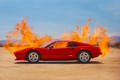 Tyler Shields Ferrari on Fire