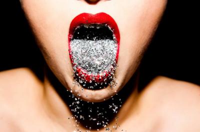 Tyler Shields Glitter Mouth 