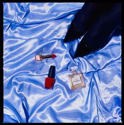 Tyler Shields Lipstick Perfume and High Heels