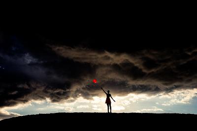 Tyler Shields Red Balloon