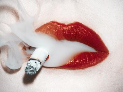 Tyler Shields Smoke Lips