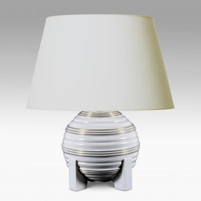 Tyra Lundgren Art Deco Table Lamp in Porcelain by Tyra Lundgren for Rorstrand