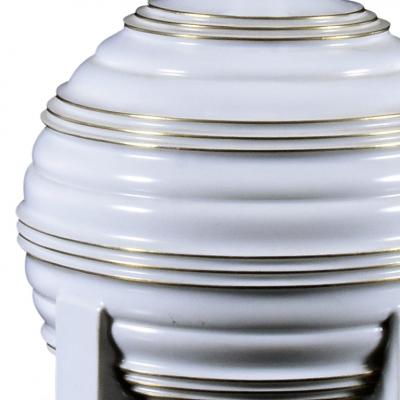 Tyra Lundgren Art Deco Table Lamp in Porcelain by Tyra Lundgren for Rorstrand