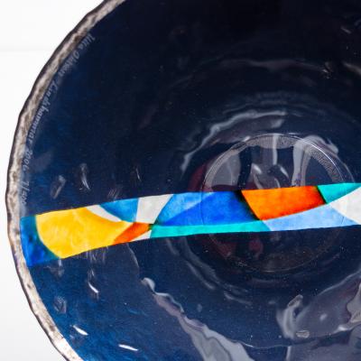 ULLA OHLSON ULLA OHLSON GLASS BOWL FOR LINDSHAMMAR SWEDEN 2006