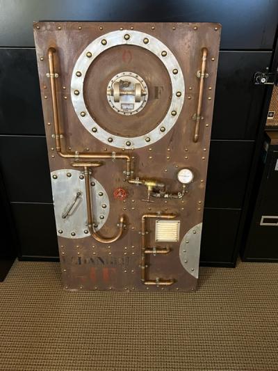 UNIQUE INDUSTRIAL MIXED METALS PARTS ASSEMBLAGE WALL SCULPTURE