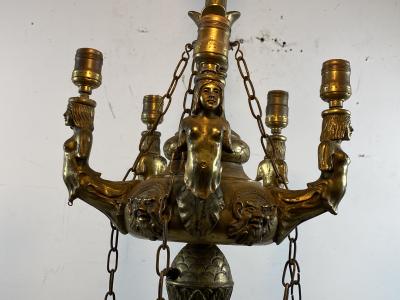 UNUSUAL DRAMATIC BAROQUE WHALE OIL STYLE FLOOR LAMP