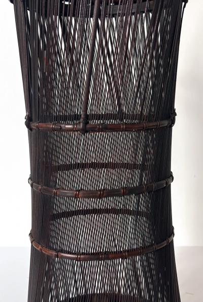 Ueda Shounsai Japanese Woven Ikebana Bamboo Basket Ueda Shounsai Original Box