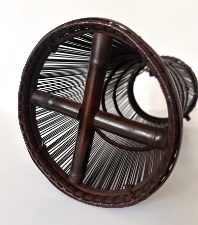 Ueda Shounsai Japanese Woven Ikebana Bamboo Basket Ueda Shounsai Original Box