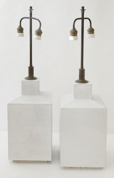 Ugo Zaccagnini UGO ZACCAGNINI PAIR OF CERAMIC LAMPS