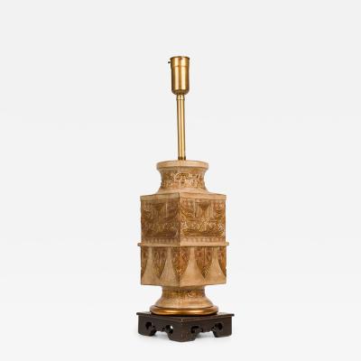 Ugo Zaccagnini Ugo Zaccagnini for Marbro Ceramic Western Zhou Dynasty Style Footed Table Lamp