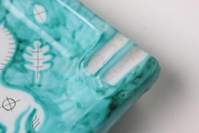 Ulisse Cantagalli Ceramic Tray by Amerigo Menegatti for Cantagalli 1960 Italy