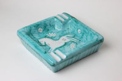 Ulisse Cantagalli Ceramic Tray by Amerigo Menegatti for Cantagalli 1960 Italy