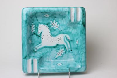 Ulisse Cantagalli Ceramic Tray by Amerigo Menegatti for Cantagalli 1960 Italy