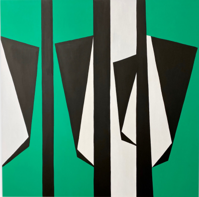 Ulla Pedersen Cut Up Canvas 2003 Abstract painting 2020