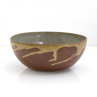 Ulla and Gustav Kraitz ULLA GUSTAV KRAITZ HAND THROWN AND GLAZED CERAMIC BOWL Sweden 1976