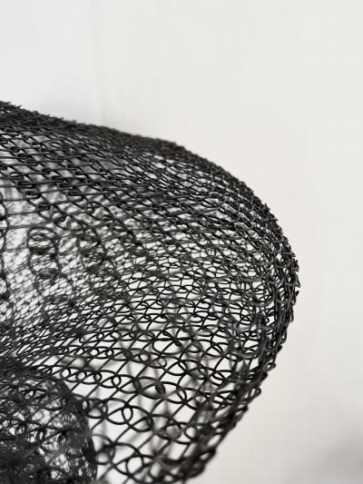 Ulrikk Dufosse Organic Woven Mesh Wire Sculpture by Ulrikk Dufosse