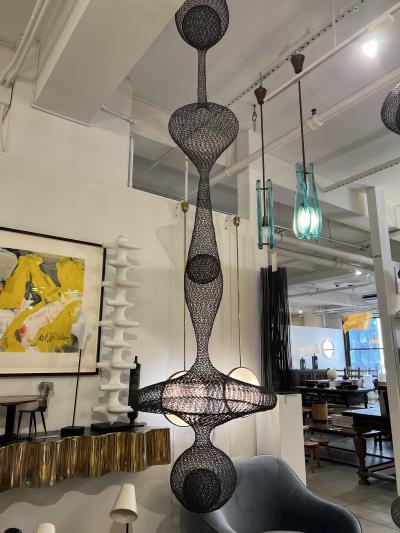 Ulrikk Dufosse Organic Woven Mesh Wire Sculpture by Ulrikk Dufosse