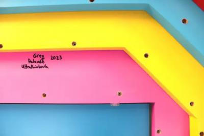 Ultrarainbowla Monumental Floor Mirror Custom Piece Greg Palombo 2023