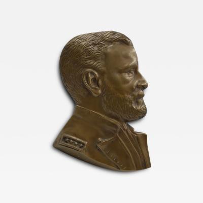 Ulysses S Grant Bronze Portrait Wall Plaque