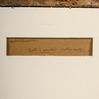 Umberto Benedetti Umberto Benedetti Italy b 1895 d 1951 Frutta painting