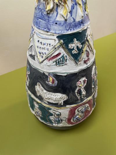 Umberto Ghersi Large Sculptural Vase