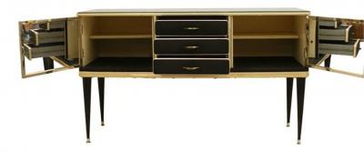 Umberto Mascagni Italian 1950s Chinoiserie Decorated Sideboard