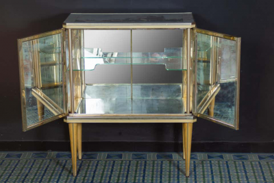 Umberto Mascagni Midcentury Extravagant Bar Cabinet by Umberto Mascagni 1950s