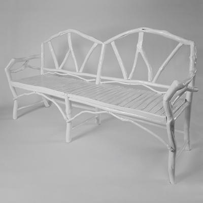 Umberto Pasti WHITE LACQUER ROOT WIDE BENCH 74