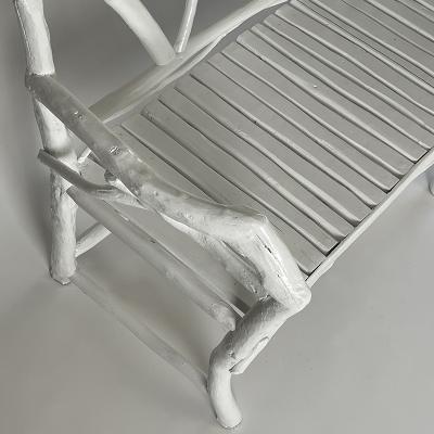 Umberto Pasti WHITE LACQUER ROOT WIDE BENCH 74