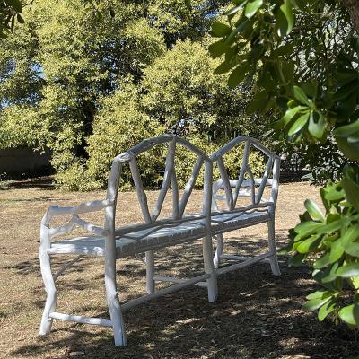 Umberto Pasti WHITE LACQUER ROOT WIDE BENCH 74