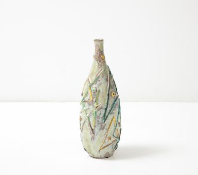 Umberto Zannoni Ceramic Bottle by Umberto Zannoni