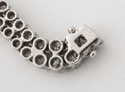 Undulating Diamond and White Gold Bracelet