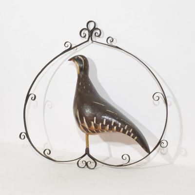 Unique 19th Century French Shop Sign with a Grouse