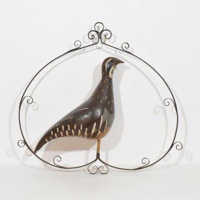 Unique 19th Century French Shop Sign with a Grouse