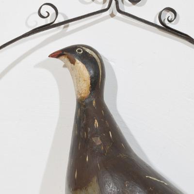 Unique 19th Century French Shop Sign with a Grouse