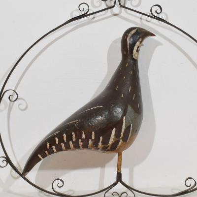 Unique 19th Century French Shop Sign with a Grouse