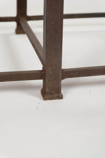 Unique Artisan Steel Bench with Rope Seat