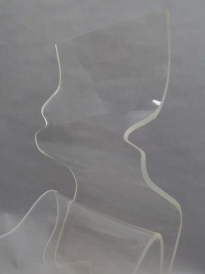 Unique Artist Made Lucite Visionaire Chair 1990