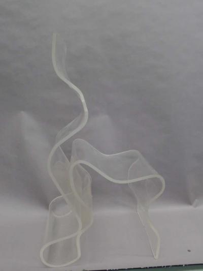 Unique Artist Made Lucite Visionaire Chair 1990