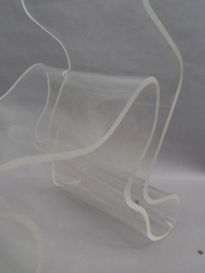 Unique Artist Made Lucite Visionaire Chair 1990