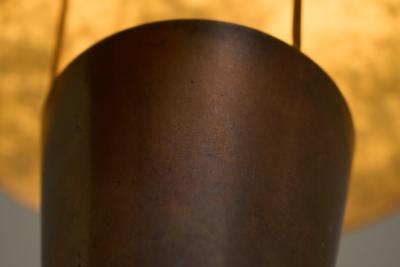 Unique Floor Lamp in Patinated Copper 1960s